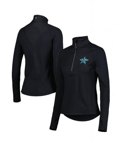 Women's Black Houston Astros Energy Quarter-Zip Jacket Black $48.00 Jackets