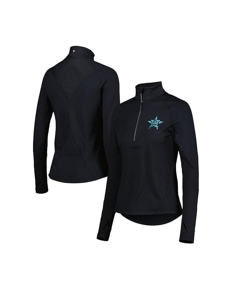 Women's Black Houston Astros Energy Quarter-Zip Jacket Black $48.00 Jackets