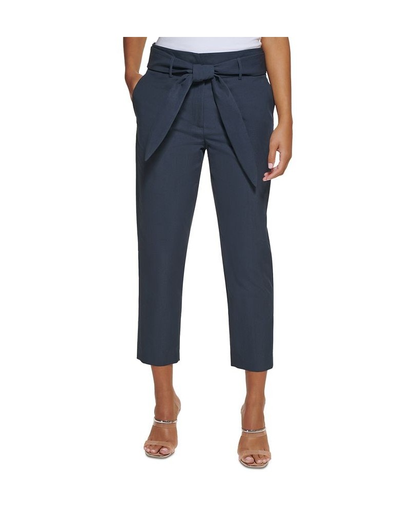 Petite Paperbag-Waist Pants Classic Navy $54.50 Pants