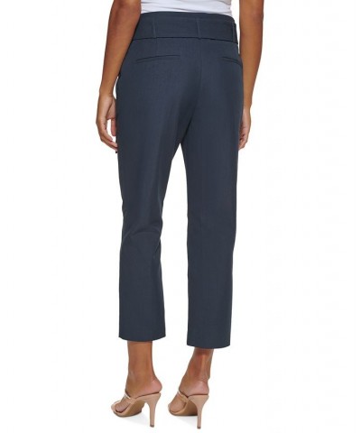 Petite Paperbag-Waist Pants Classic Navy $54.50 Pants