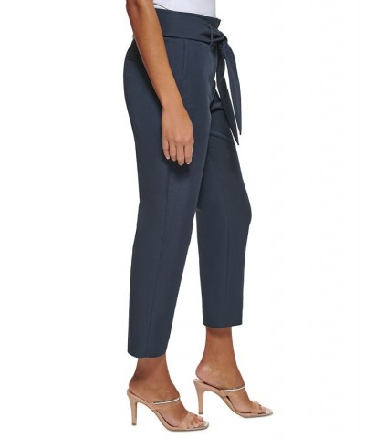 Petite Paperbag-Waist Pants Classic Navy $54.50 Pants