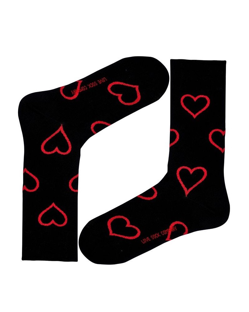 Big Heart Organic Cotton Women's Crew Socks Black $13.11 Socks