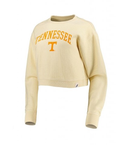 Women's Cream Tennessee Volunteers Classic Campus Corded Timber Sweatshirt Cream $40.79 Sweatshirts