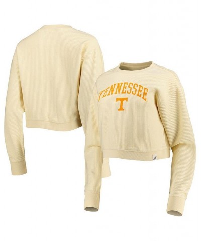 Women's Cream Tennessee Volunteers Classic Campus Corded Timber Sweatshirt Cream $40.79 Sweatshirts