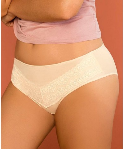 3 Brief Panties With Lace Assorted $29.00 Panty