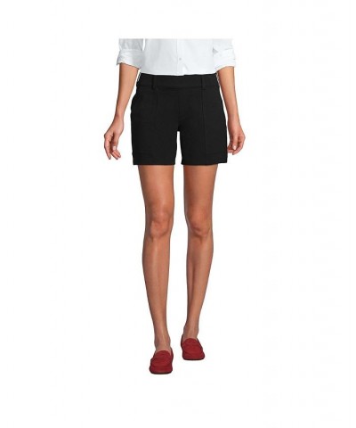 Women's Petite Mid Rise Starfish Knit 7" Utility Shorts Black $28.33 Shorts