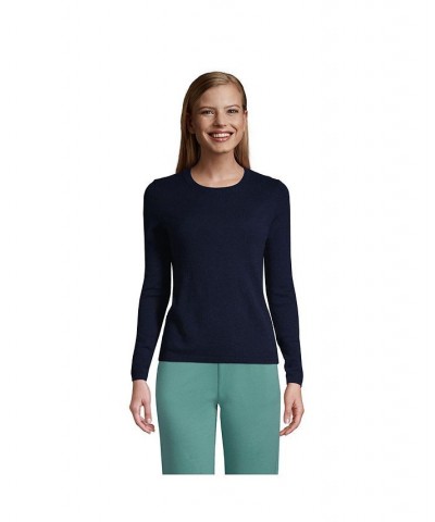 Women's Cashmere Crewneck Sweater Radiant navy $91.98 Sweaters