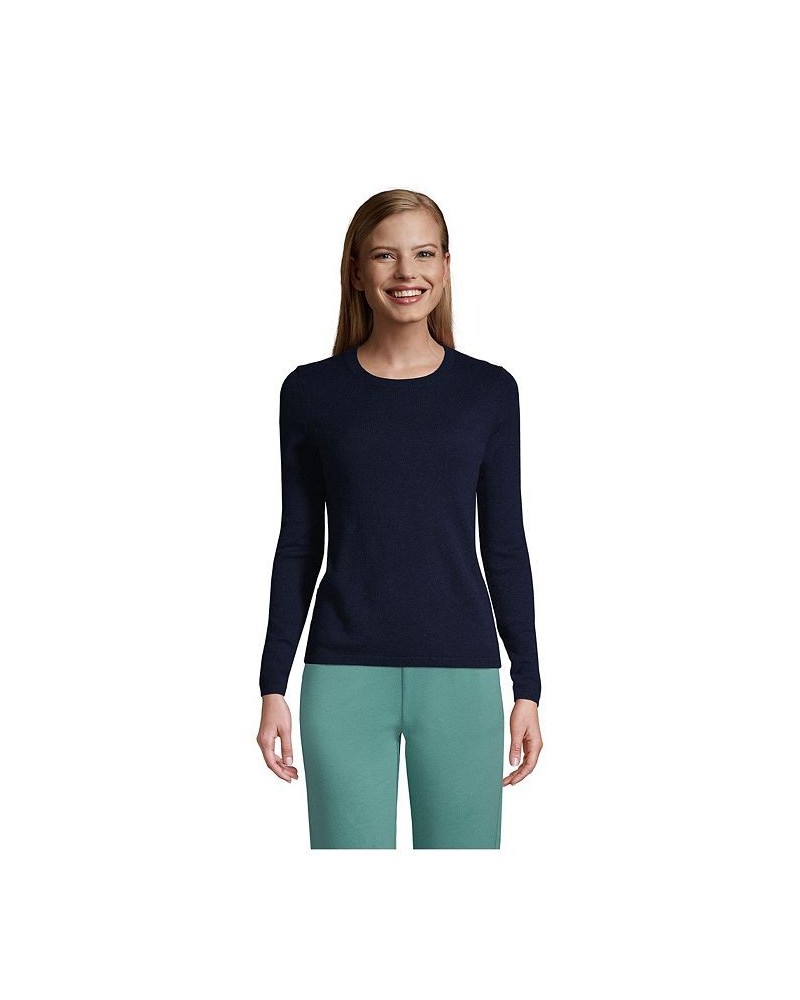 Women's Cashmere Crewneck Sweater Radiant navy $91.98 Sweaters