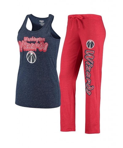 Women's Red Navy Washington Wizards Racerback Tank Top and Pants Sleep Set Red, Navy $35.69 Pajama