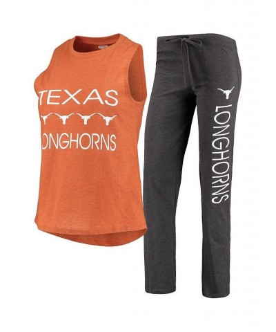 Women's Texas Orange Charcoal Texas Longhorns Team Tank Top and Pants Sleep Set Texas Orange, Charcoal $33.14 Pajama