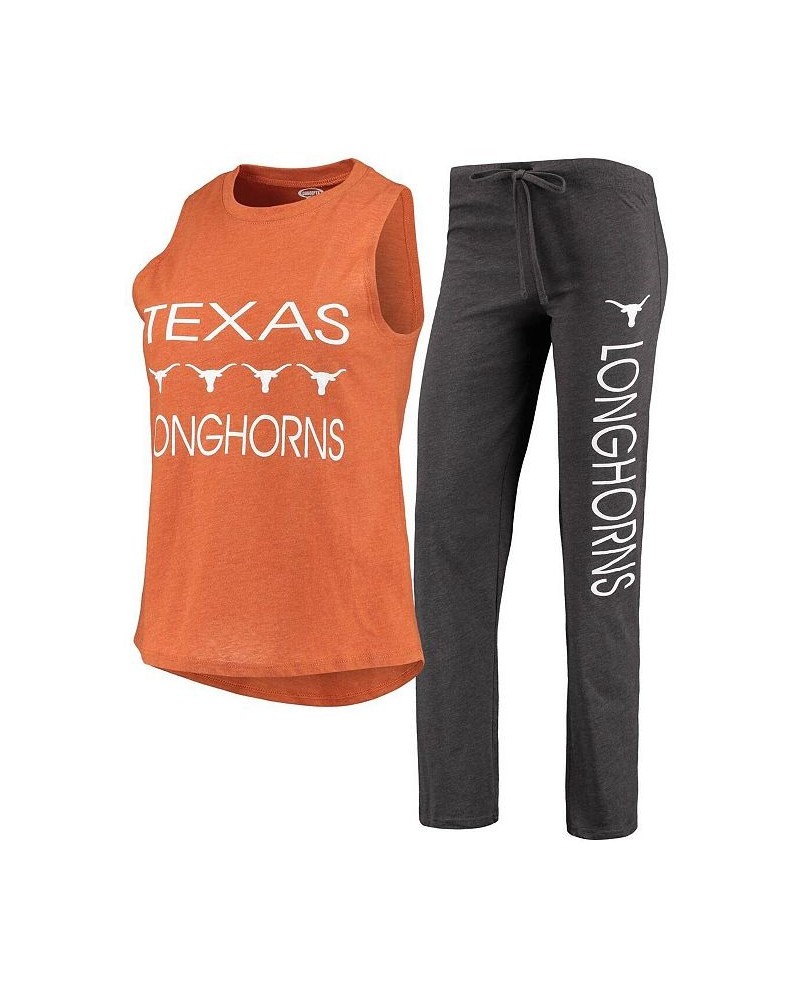 Women's Texas Orange Charcoal Texas Longhorns Team Tank Top and Pants Sleep Set Texas Orange, Charcoal $33.14 Pajama