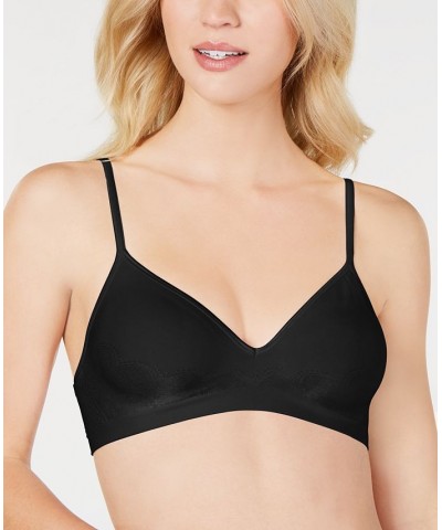 Ultimate Comfy Support 2-ply Wireless Bralette DHHU11 Online Only Black $15.38 Bras