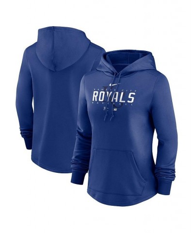 Women's Royal Kansas City Royals Authentic Collection Pregame Performance Pullover Hoodie Royal $38.00 Sweatshirts