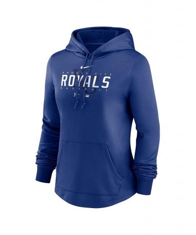 Women's Royal Kansas City Royals Authentic Collection Pregame Performance Pullover Hoodie Royal $38.00 Sweatshirts