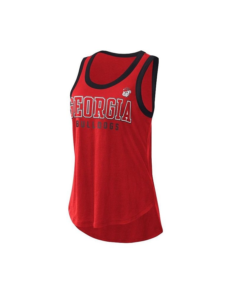 Women's Red Georgia Bulldogs Clubhouse Slub Tank Top Red $15.04 Tops