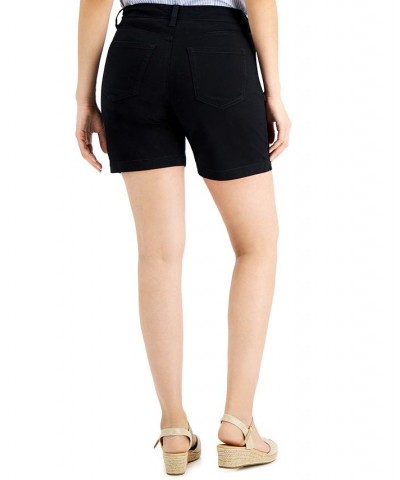 Petite Denim Shorts Deep Black $15.99 Shorts