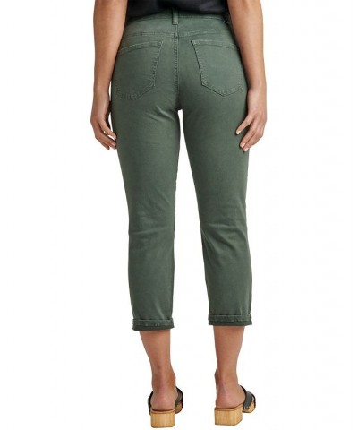 Women's Cecilia Mid Rise Capri Green $39.96 Jeans