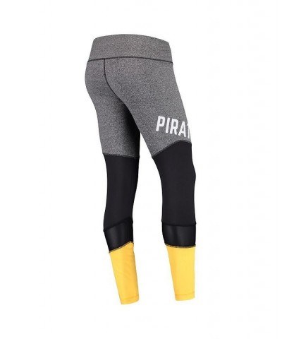 Women's Gray Pittsburgh Pirates High Stepping Leggings Gray $30.59 Pants