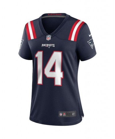 Women's Steve Grogan Navy New England Patriots Game Retired Player Jersey Navy $53.20 Jersey