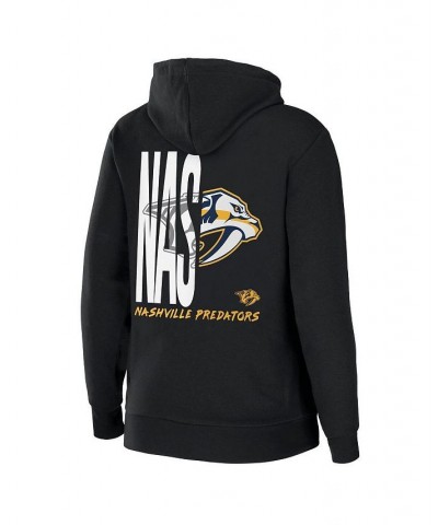 Women's Black Nashville Predators Sponge Fleece Full-Zip Hoodie Black $40.50 Sweatshirts