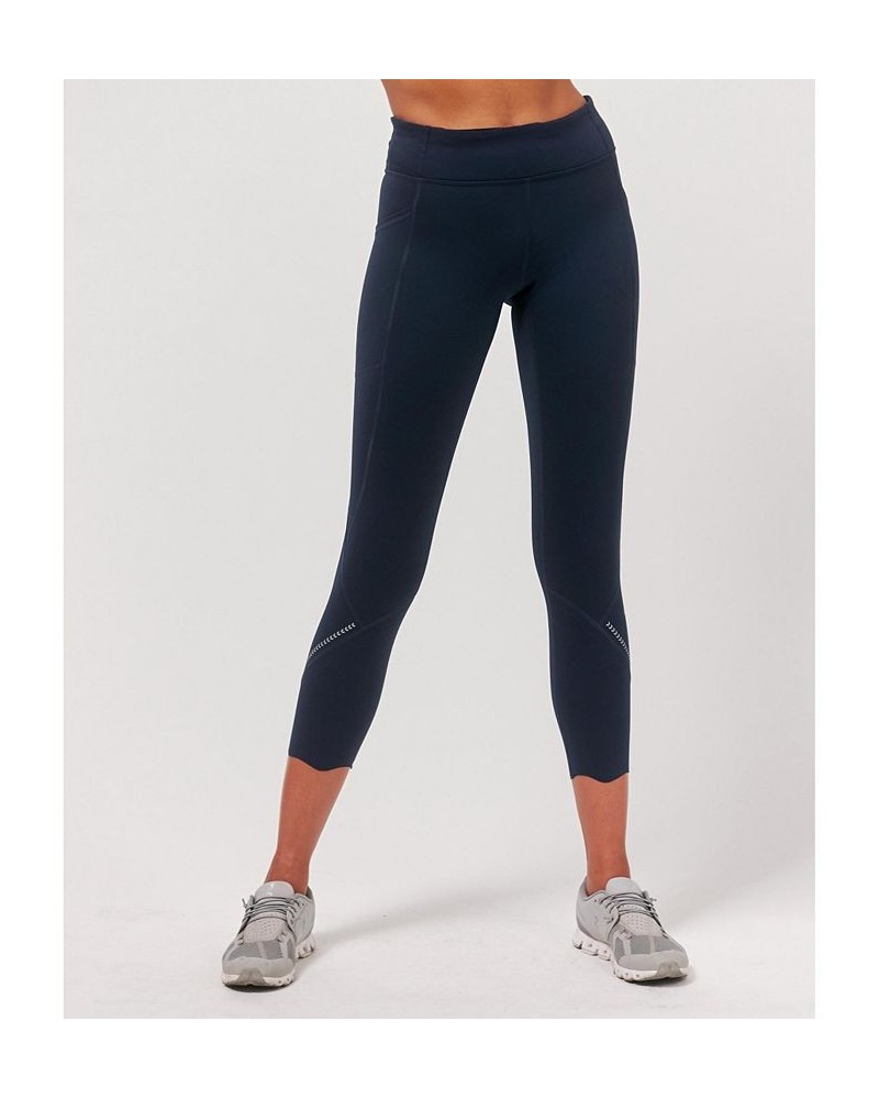 Ready and Go Reflective Laser Cut Ventiflo Leggings 23" for Women Blue $46.02 Pants