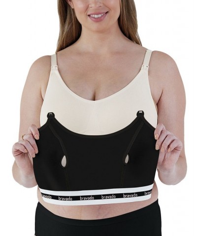 Women's Clip and Pump Hands Free Nursing Bra Accessories Black $11.76 Bras