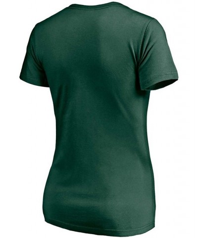 Women's Green Oakland Athletics Compulsion To Win V-Neck T-shirt Green $21.59 Tops