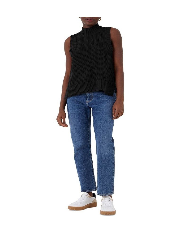 Women's Mozart Popcorn Sweater Vest Black $19.67 Sweaters