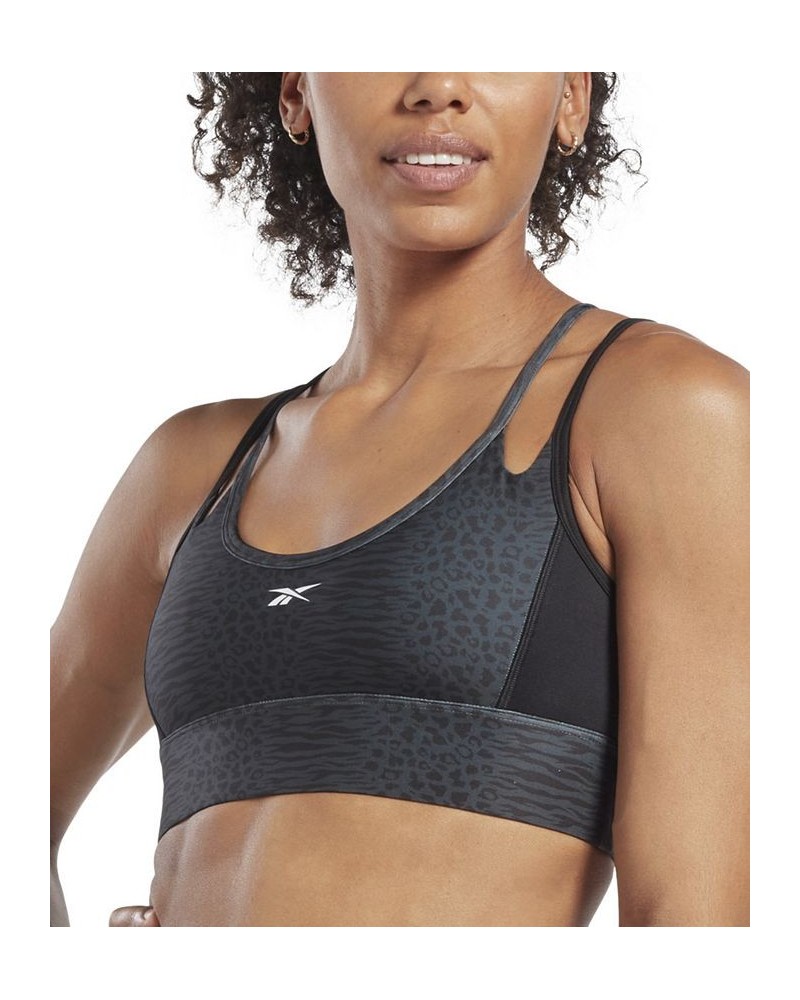 Women's Modern Safari Bralette Black $15.50 Bras