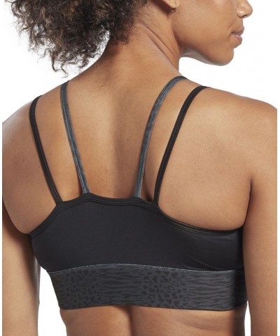 Women's Modern Safari Bralette Black $15.50 Bras