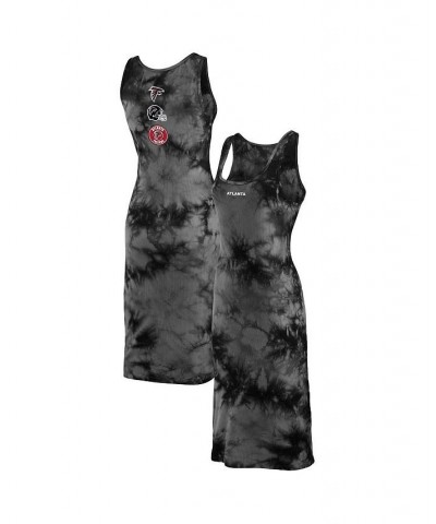 Women's Black Atlanta Falcons Tie-Dye Tank Top Dress Black $35.25 Dresses