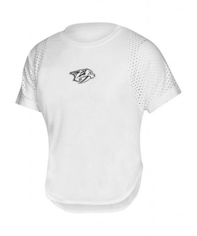 Women's White Nashville Predators Stadium ID Franchise T-shirt White $25.30 Tops