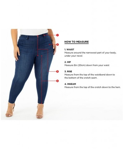 Trendy Plus Size Mid Rise Infinite Stretch Dawson Super-Skinny Jeans Vintage Dark $13.20 Jeans