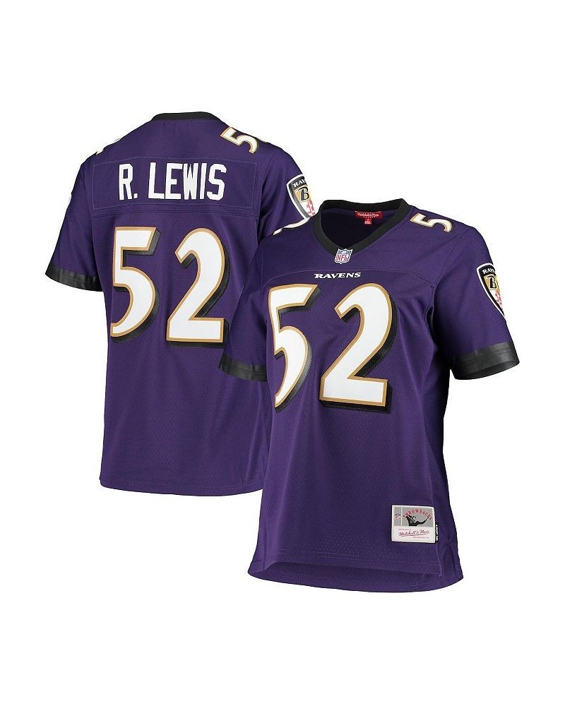 Women's Ray Lewis Purple Baltimore Ravens Legacy Replica Team Jersey Purple $59.45 Jersey