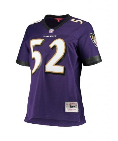 Women's Ray Lewis Purple Baltimore Ravens Legacy Replica Team Jersey Purple $59.45 Jersey