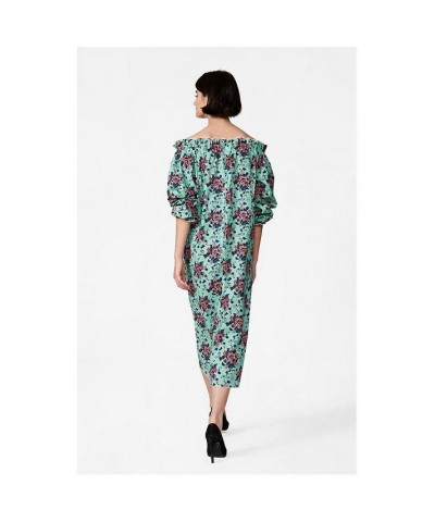 Women's Grace Dress in Turquoise Chinoiserie Turquoise $162.80 Dresses