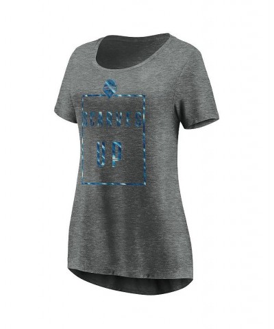 Women's Branded Gray Seattle Sounders FC Versalux Swing T-shirt Gray $24.29 Tops