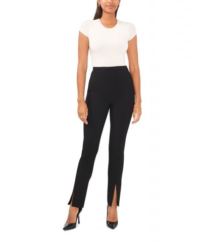 Women's Front Slit Pant Rich Black $44.69 Pants