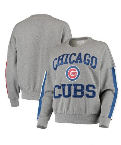 Women's Heather Gray Chicago Cubs Slouchy Freshman Sweatshirt Heathered Gray $34.86 Sweatshirts