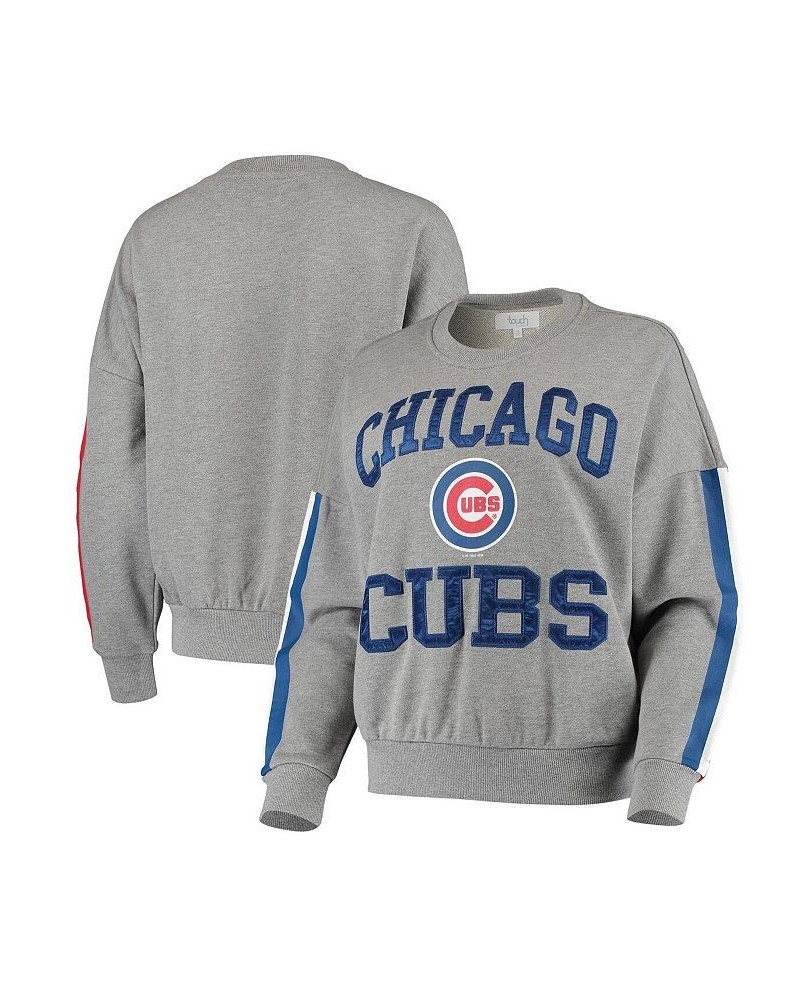 Women's Heather Gray Chicago Cubs Slouchy Freshman Sweatshirt Heathered Gray $34.86 Sweatshirts