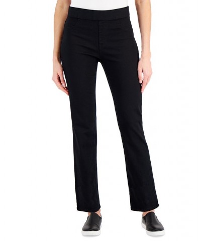 Petite Pull-On Denim Pants Black $12.88 Jeans