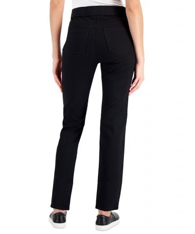 Petite Pull-On Denim Pants Black $12.88 Jeans