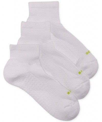 Women's Air Cushion Quarter Top Socks 3 Pack White $14.04 Socks