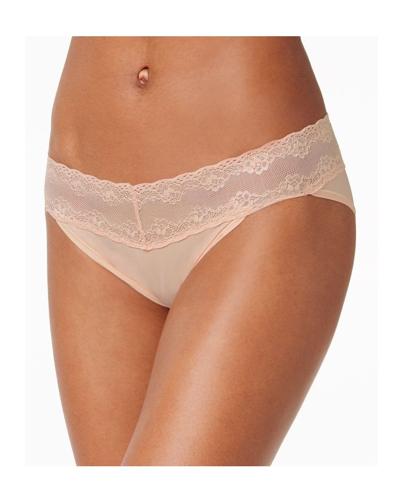 Bliss Perfection Lace-Waist Bikini Underwear 756092 Cameo Rose (Nude 4) $12.98 Underwears