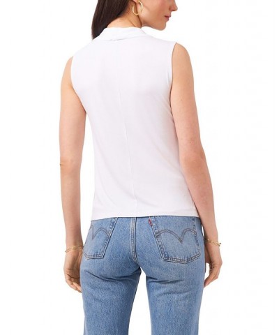 Women's Sleeveless Cross Front Top Ultra White $27.14 Tops