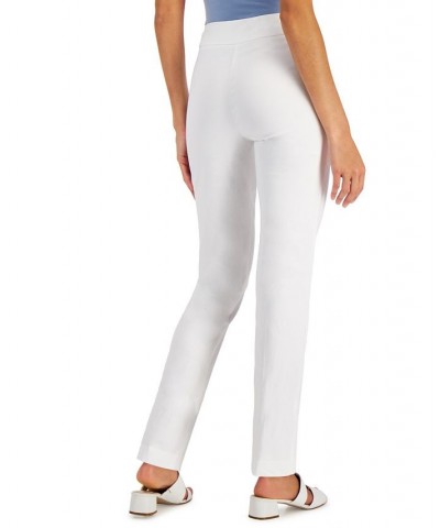 Studded Pull-On Pants Petite & Petite Short Bright White $13.34 Pants