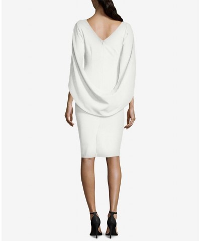 Caped Sheath Dress White $68.97 Dresses