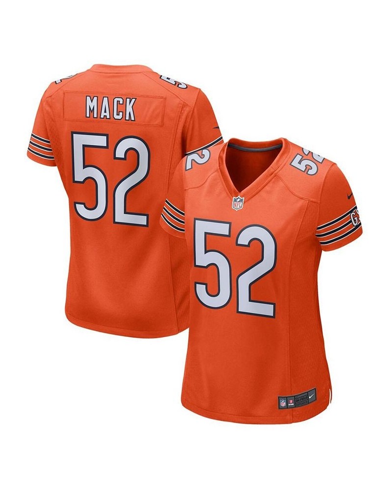 Women's Khalil Mack Orange Chicago Bears Game Jersey Orange $52.00 Jersey