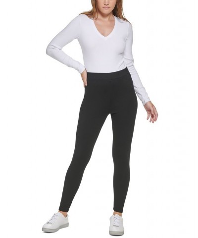 Women's High-Rise Full-Length Leggings Black $30.00 Pants