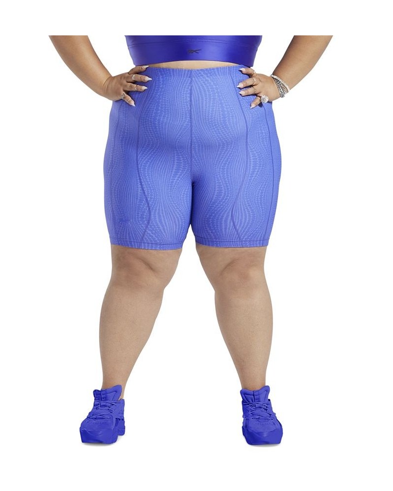 x Cardi B Plus Size High-Waisted Bike Shorts Purple $15.28 Shorts